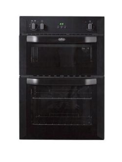 Belling Bi90Fp 60Cm Built-In Double Fan Electric Oven - Black